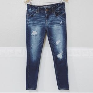 AMERICAN EAGLE Distressed Jeggings High Waist US 8